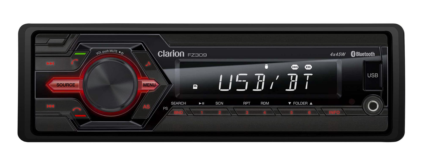 Clarion FZ309 Estéreo USB, Bluetooth, SD, Aux In
