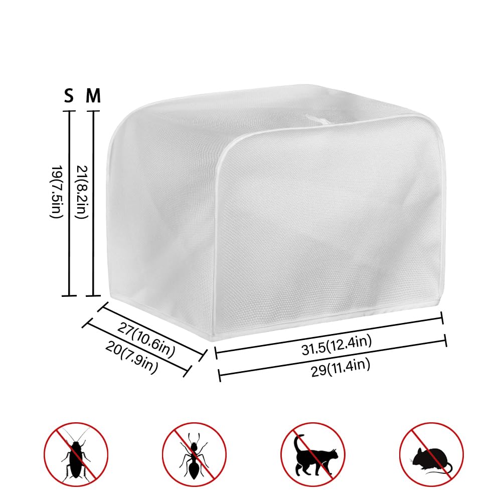 Psesaysky - Cubiertas impermeables para tostador de girasol, para cocina, pequeños electrodomésticos, protección contra el polvo, huellas dactilares, con gancho superior, 2 tostadoras