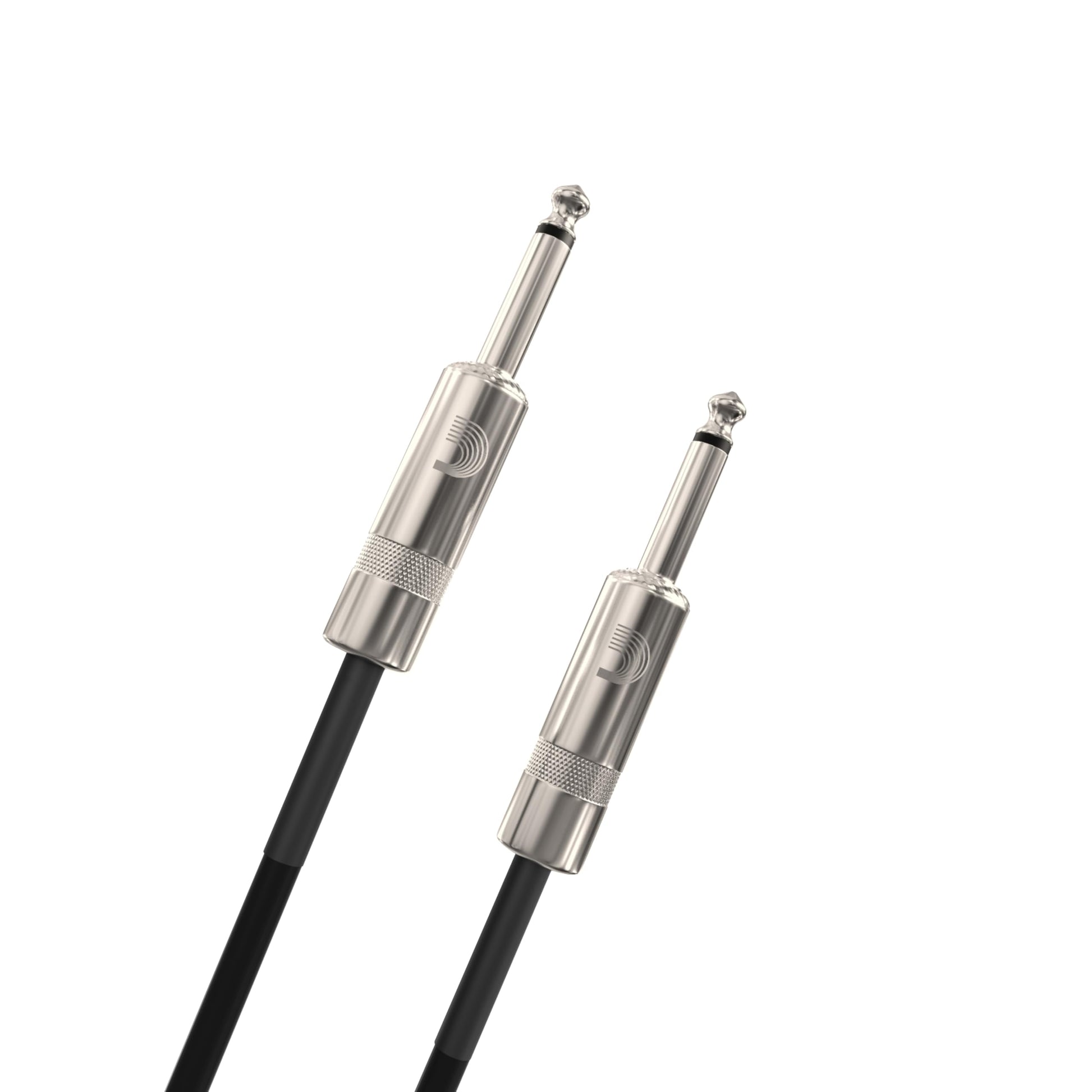 D'Addario Guitar Cable - Guitar Lead - Instrument Cable - Guitar Accessories - Custom Series Coiled Cable - 30 Feet/9.14 Meters - Black - 1 Pack