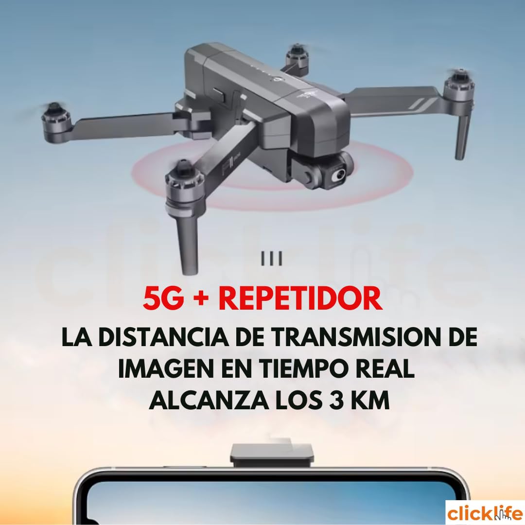 CLICKLIFE Dron F11 4k Pro 5g WiFi con Eis 1200m Rc Con Cámara