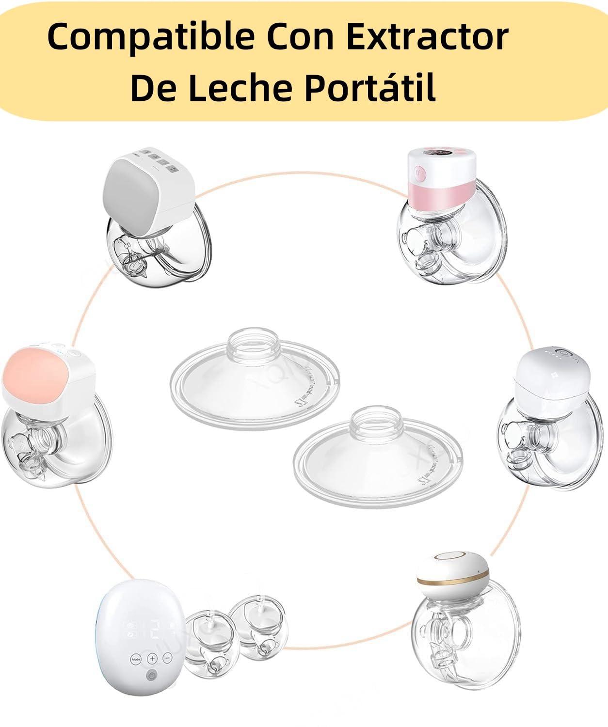 Brida De Sellado Único De 24 mm Para Extractor De Leche Momcozy S9 Pro/S12 Pro. Accesorios De Repuesto Originales S9 Pro/S12 Pro, 2 Piezas (24 mm)