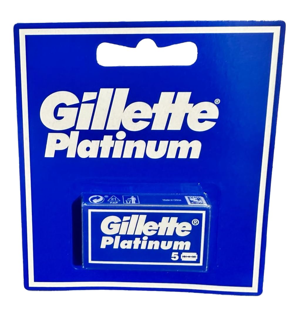 Gillette Platinum - Cuchillas de afeitar para hombre (50 unidades)