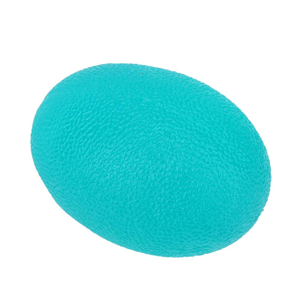 Bola de agarre en forma de huevo, bola de agarre de terapia de masaje de silicona para aliviar el estrés del ejercicio de fuerza de los dedos de la muñeca(12-Verde)