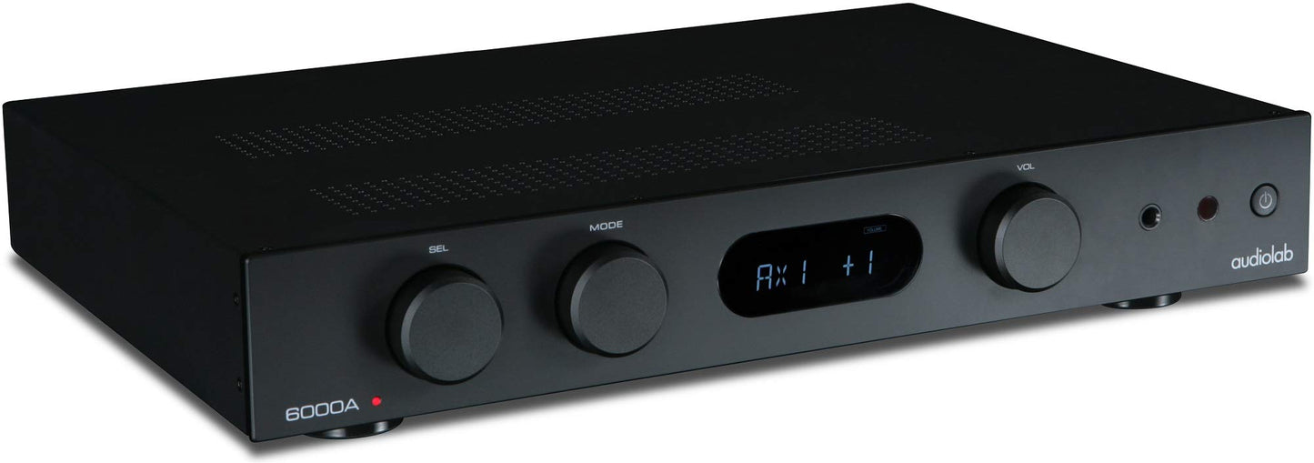Audiolab 6000A amplificador estéreo integrado de 100 vatios/Bluetooth DAC - Negro