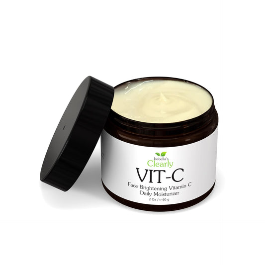 Clearly VIT-C Crema de vitamina C + Extractos de frutas + Vitamina E. Suero facial, Ingredientes orgánicos, Ilumina, Revitaliza, Restablece, Hidrata y Tonifica la Piel. Ideal para todo tipo de piel.