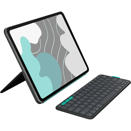 Funda con Teclado Bluetooth Logitech Grafito Multidispositivo para iPad Pro y iPad Air 13 Pulgadas