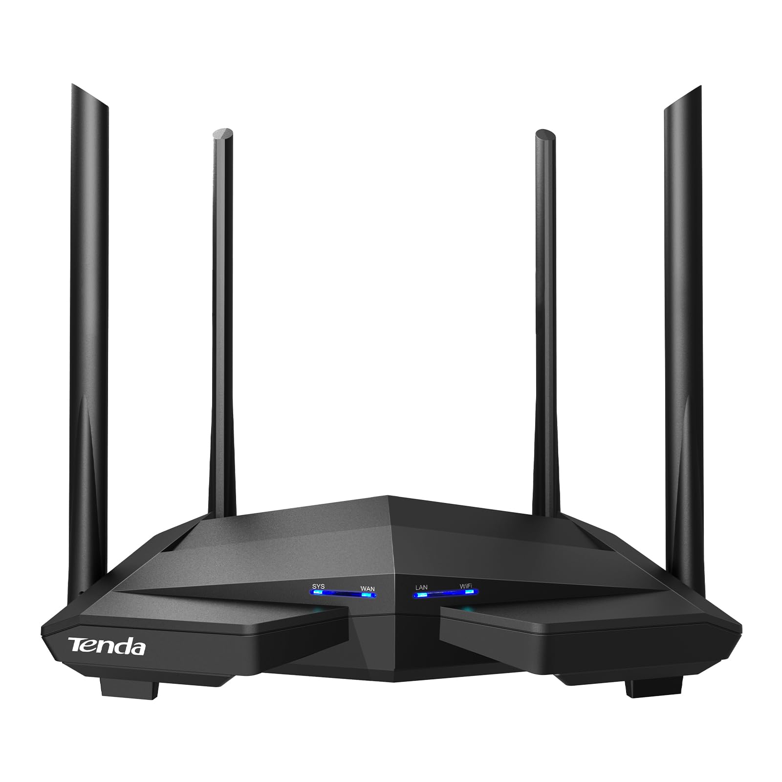 Tenda AC10 Router Gigabit AC1200 Doble Banda WiFi, 5 GHz hasta 867 Mbps, 2.4 GHz hasta 300 Mbps, Tecnología Beamforming, MU-MIMO Comunicación Multiple, 4 Atenas de 6dbi Amplia Cobertura WiFi.