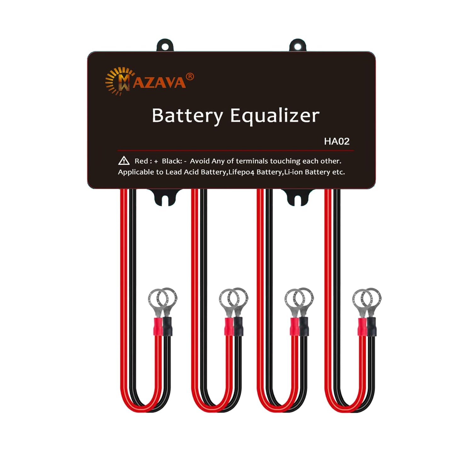 Mazava Equalizador de Batería HA02 para 48 V, 4 Baterías Paralelas en Serie, Protección de Polaridad Inversa, Recomendado para Automóviles, Barcos, Solares y más