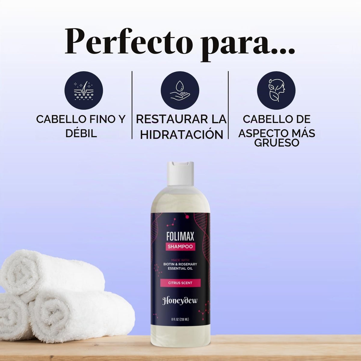 Shampoo para Pérdida de Cabello - Biotin DHT Blocker - Tratamiento de Crecimiento y Regeneración para Hombre y Mujer
