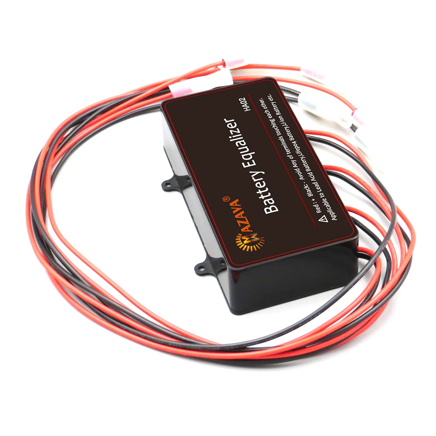 Mazava Equalizador de Batería HA02 para 48 V, 4 Baterías Paralelas en Serie, Protección de Polaridad Inversa, Recomendado para Automóviles, Barcos, Solares y más