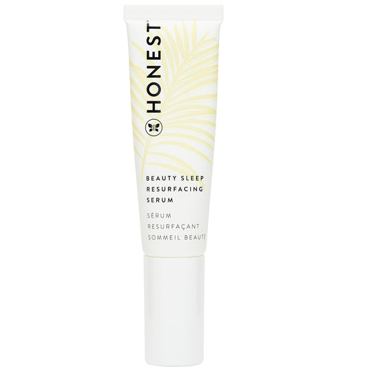 Honest Beauty Sleep Resurfacing Serum with 5 AHAs + Hyaluronic Acid, Vegan, Paraben & Synthetic Fragrance, Cruelty Free, Dermatologist Tested