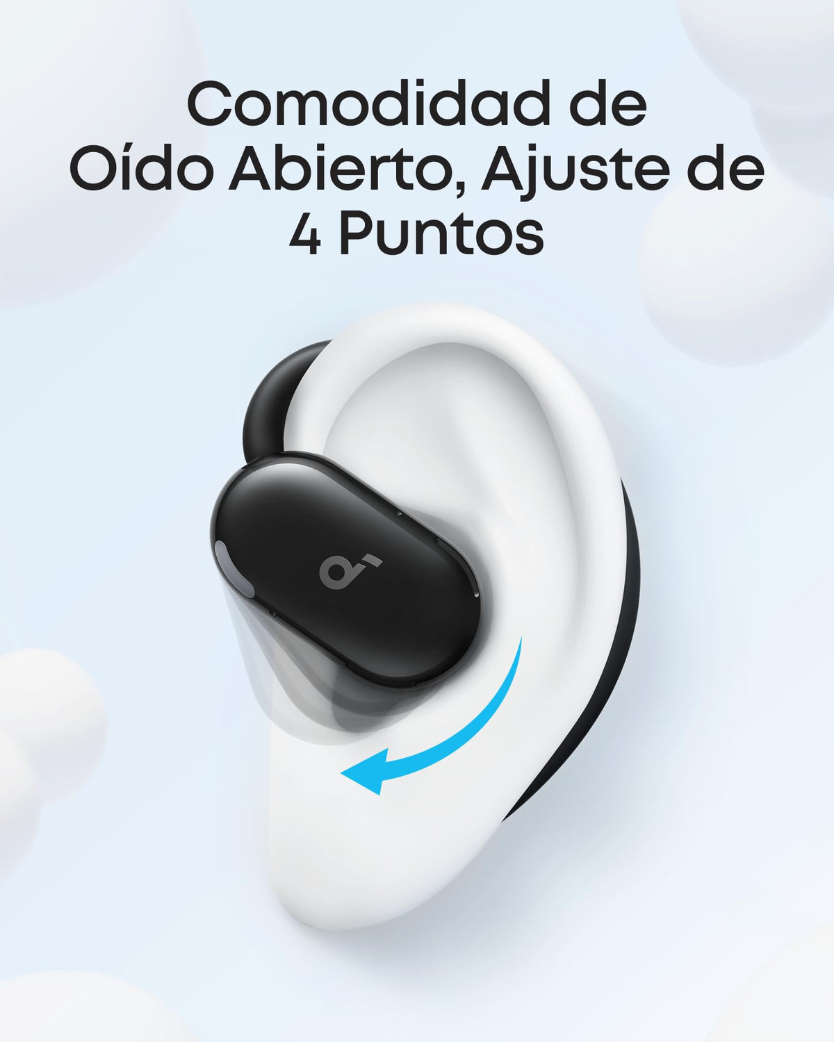 Audífonos de Oído Abierto Soundcore Anker Negro V20i