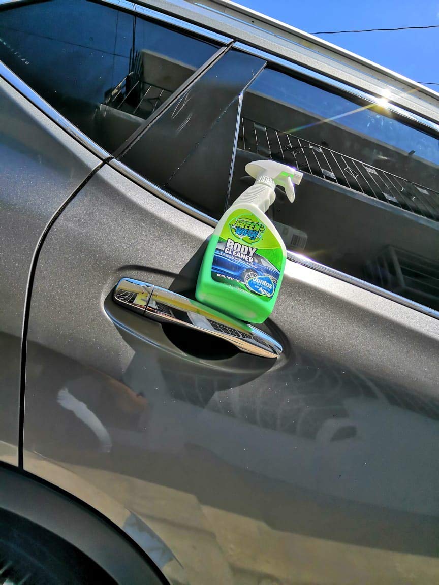 Green Wash 3 Kit Lavado Ecológico Exterior Lava Y Encera Tu Auto Sin Agua En Seco