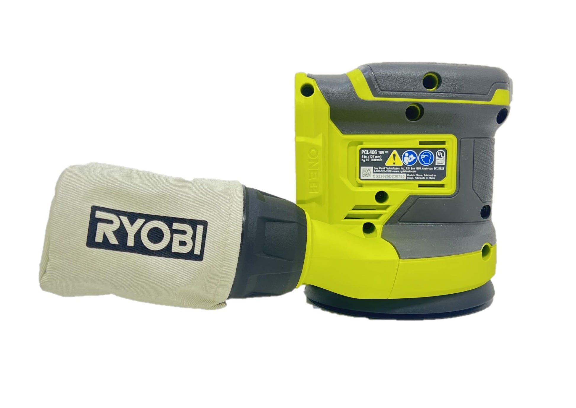RYOBI 18V ONE+ Lijadora de órbita aleatoria de 5 pulgadas