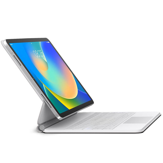Funda para Teclado Runelk para iPad 10ª Generación y 11ª A16 2025 con Trackpad Multitáctil y Soporte Voladizo Flotante
