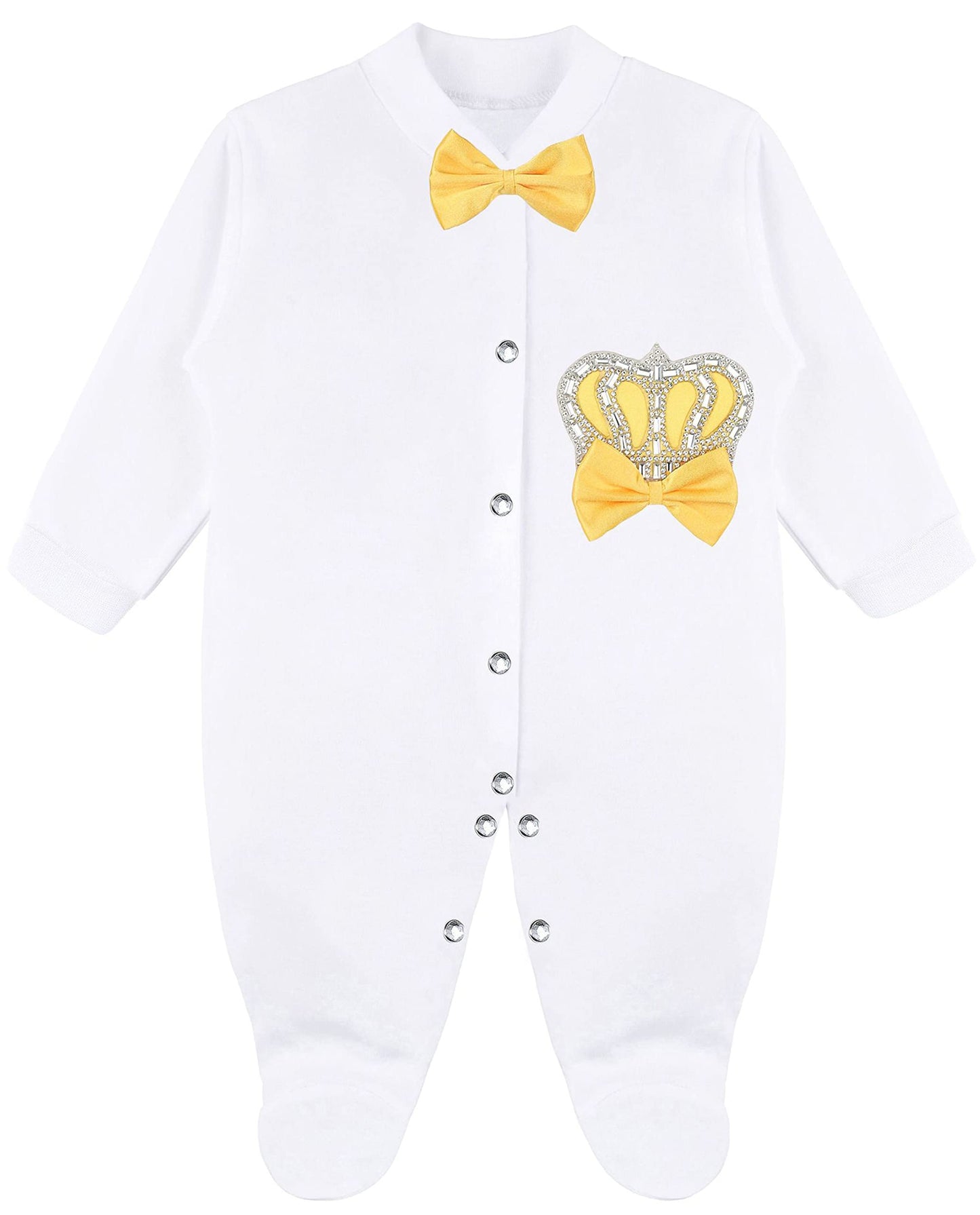 Lilax Juego de regalo de 4 piezas para bebé niña recién nacida, Amarillo, 3-6 Meses