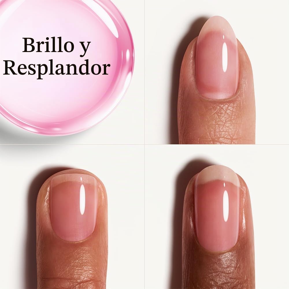 Essie nail strengthener treatment, hard to resist nail strengthener, clear nail strengthening treatment with a natural pink tint, clear natural tint, 0.46 fl oz