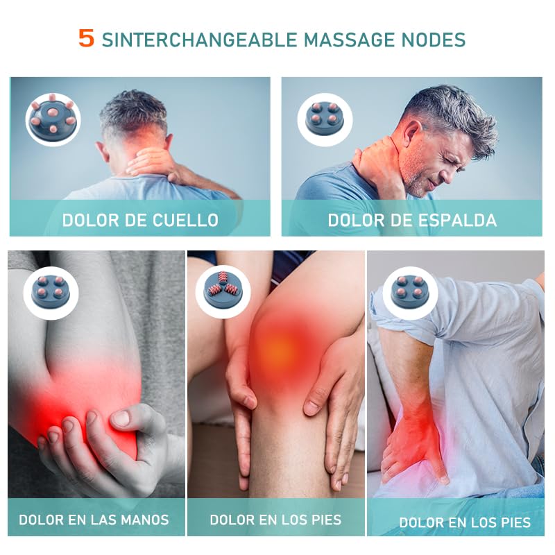 Masajeador corporal relajado, masajeador corporal infrarrojo de bajo ruido, para quema de grasa, masaje lumbar y de piernas