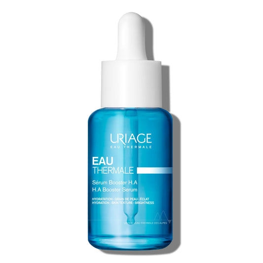 Uriage Eau Thermale sérum Booster con 1.5% de Ácido Hialurónico 30ml - 86% piel redensificada - Fórmula 97% natural - Efecto piel de melocotón, aroma agradable I Sin parabenos I No comedogénico