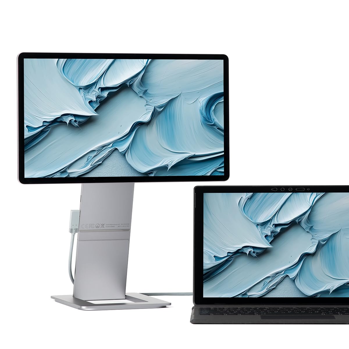 Monitor Portátil SOTSU Cromado FlipAction Touch 14 Pulgadas Pantalla Táctil Compatible con PC y Android