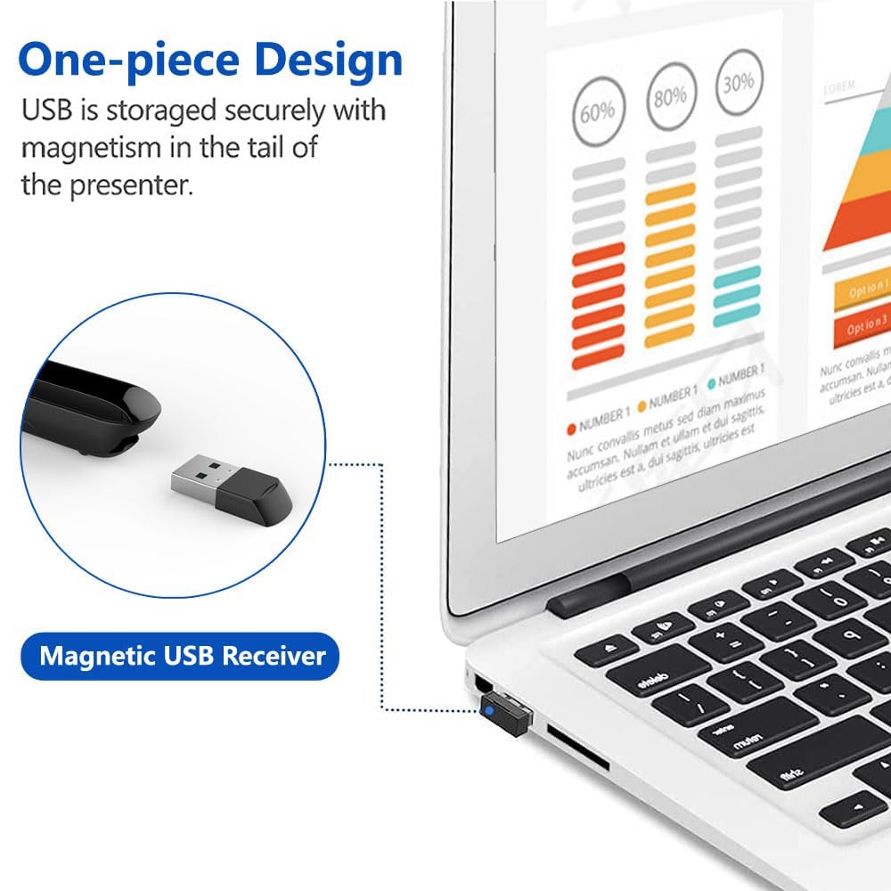 Presentador Inalámbrico TOPOST Compatible con Windows y Mac