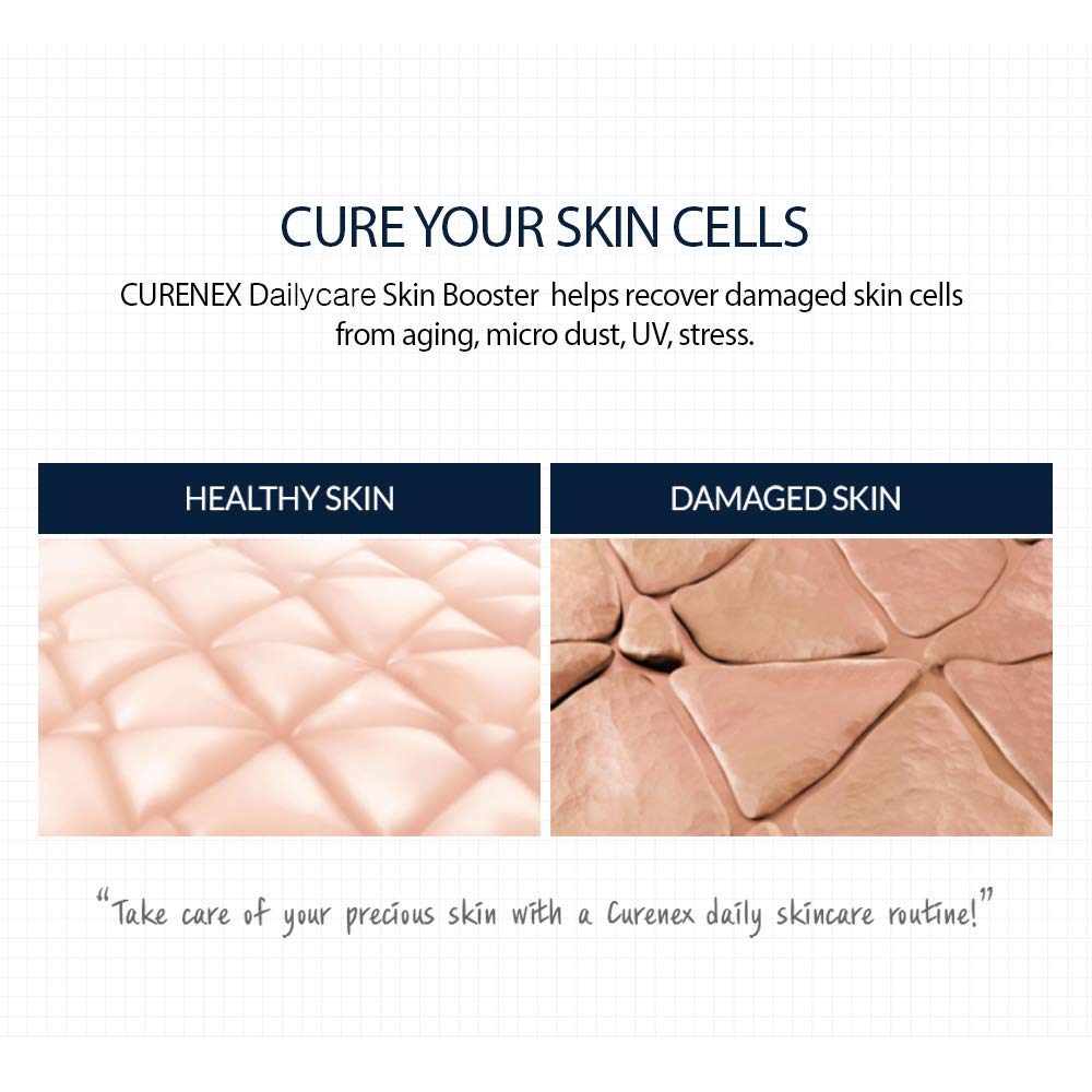 CURENEX- Curenex Daily Care Skinbooster es un potente concentrado de suero que aprovecha el poder del ADN de salmón para revitalizar tu piel.