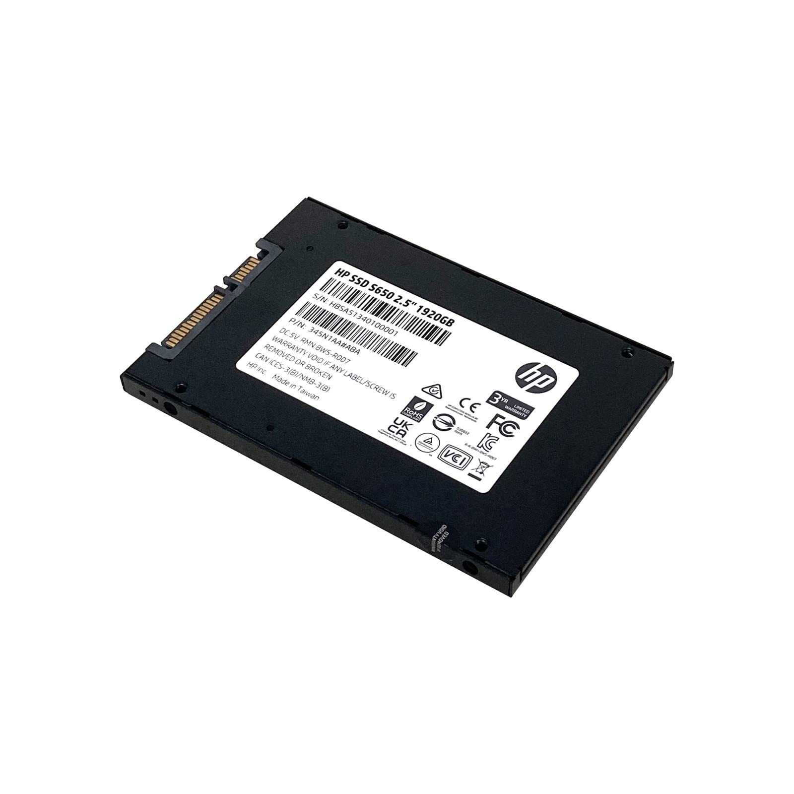 HP Unidad de Estado Sólido de 2.5", 560 MB/s Lectura, 500 MB/s Escritura, 1920GB