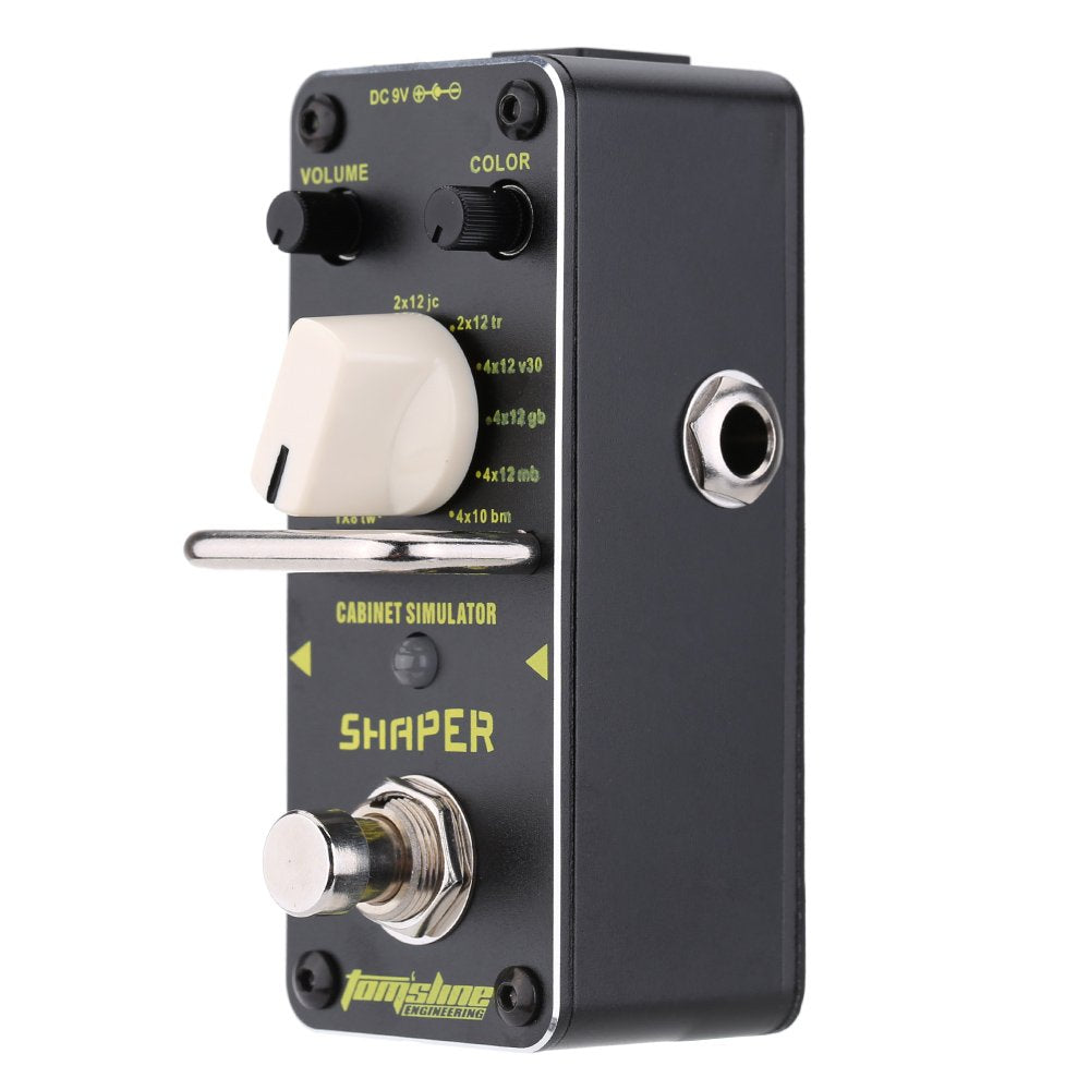 ASR-3 Shaper Cabinet Simulator Mini Pedal de Efecto de uitarra eléctrica Individual con True Bypass