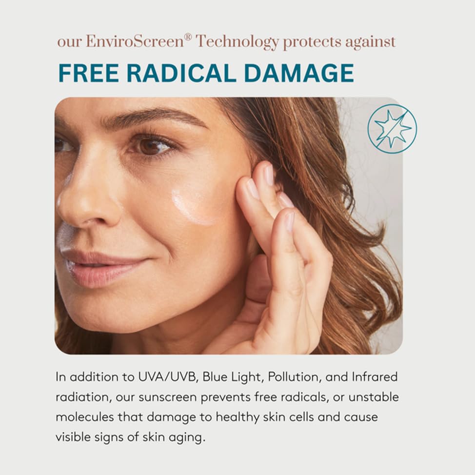 Colorescience. Sunforgettable Total Protection Face Shield Flex SPF 50 /PA++++, UVA /UVB, Protector solar mineral facial con color y cobertura - tono Fair, antioxidantes, resistente al agua, sin quimicos ni aceites, textura media, 55ml.