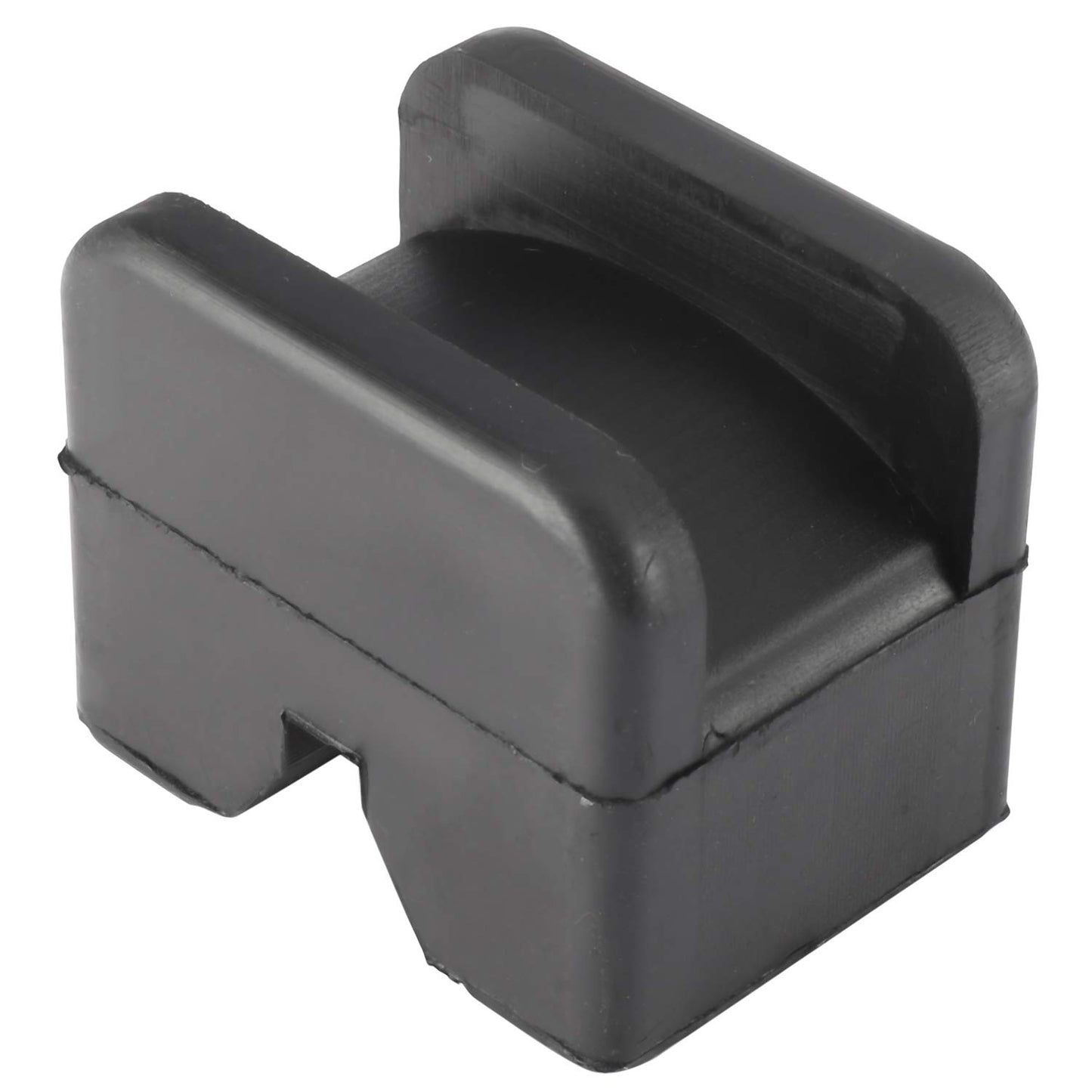 Toolly Paquete de 4 adaptadores universales de goma para gato, 2 a 4 toneladas de marco ranurado de piso con ranura en V y estilo redondo para soportes de gato de coche de alta elevación