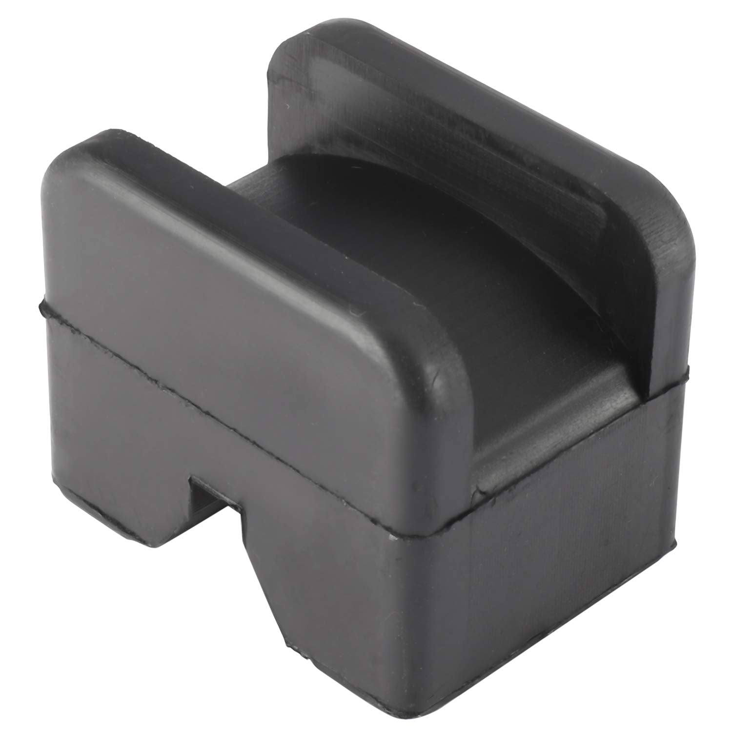 Toolly Paquete de 4 adaptadores universales de goma para gato, 2 a 4 toneladas de marco ranurado de piso con ranura en V y estilo redondo para soportes de gato de coche de alta elevación