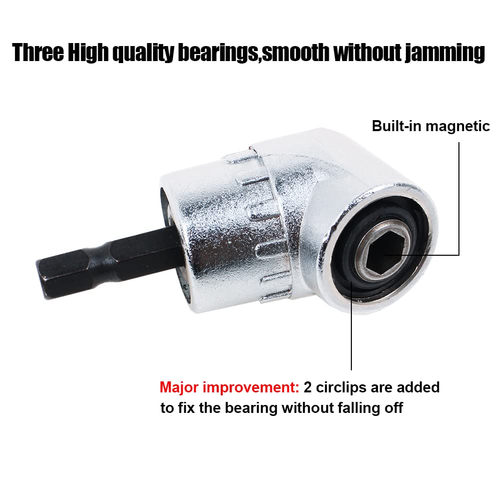 AUTOTOOLHOME Hex Flexible Flex Shaft Quick Change Magnetic Screwdriver Extension Angle Driver Adapter by autotoolhome