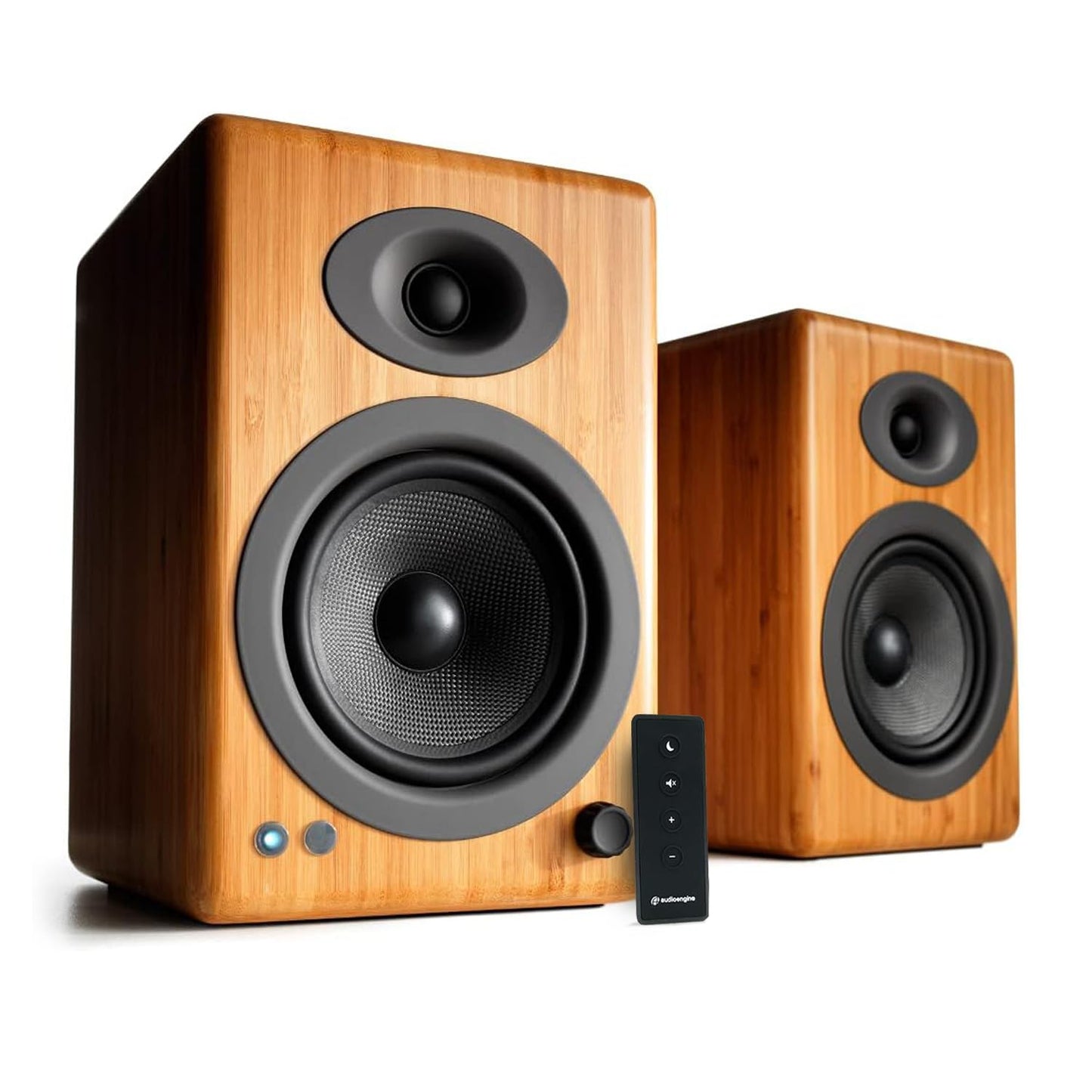 Audioengine Altavoces de estantería autoamplificados A5: Bocinas Tipo librero de 150 W de Primera Calidad para música, Juegos, Tocadiscos y Sistemas de Cine en casa: monitores de Estudio potentes