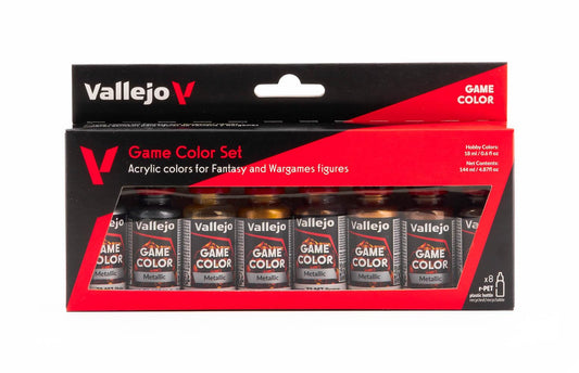 Vallejo Metallic Game Color Set (8 Colors)