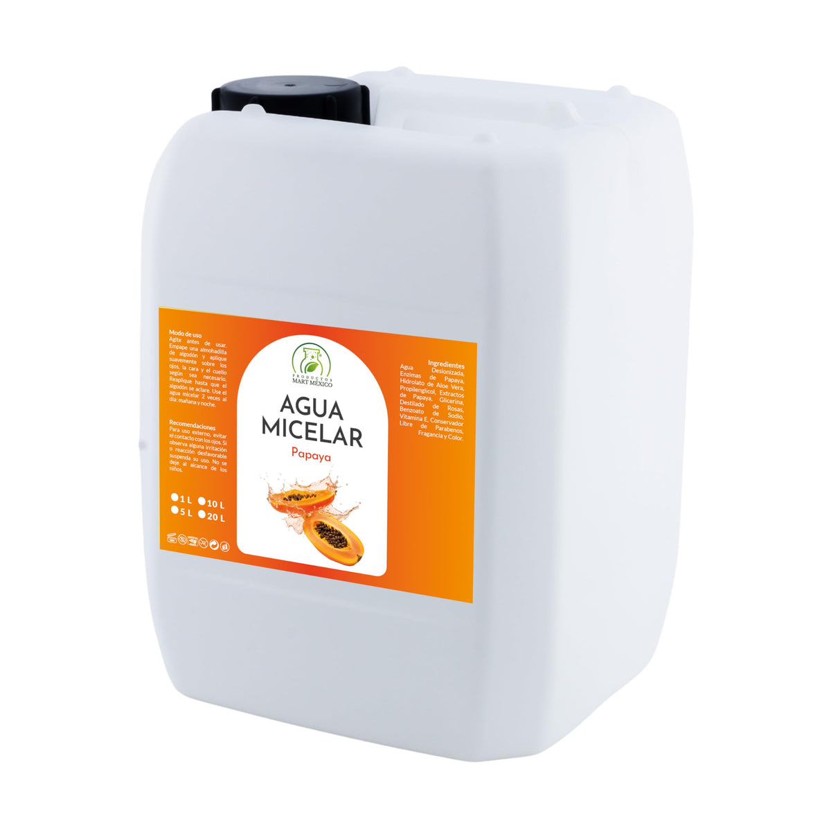 Agua Micelar Papaya Suaviza 5 Litros Productos Mart Mexico