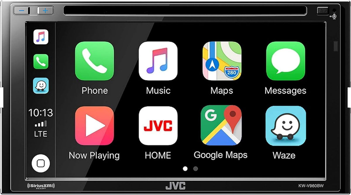 Radio de Coche JVC Negro Wi-Fi Integrado con Pantalla Táctil de 6.8 Pulgadas y CarPlay para Android Auto
