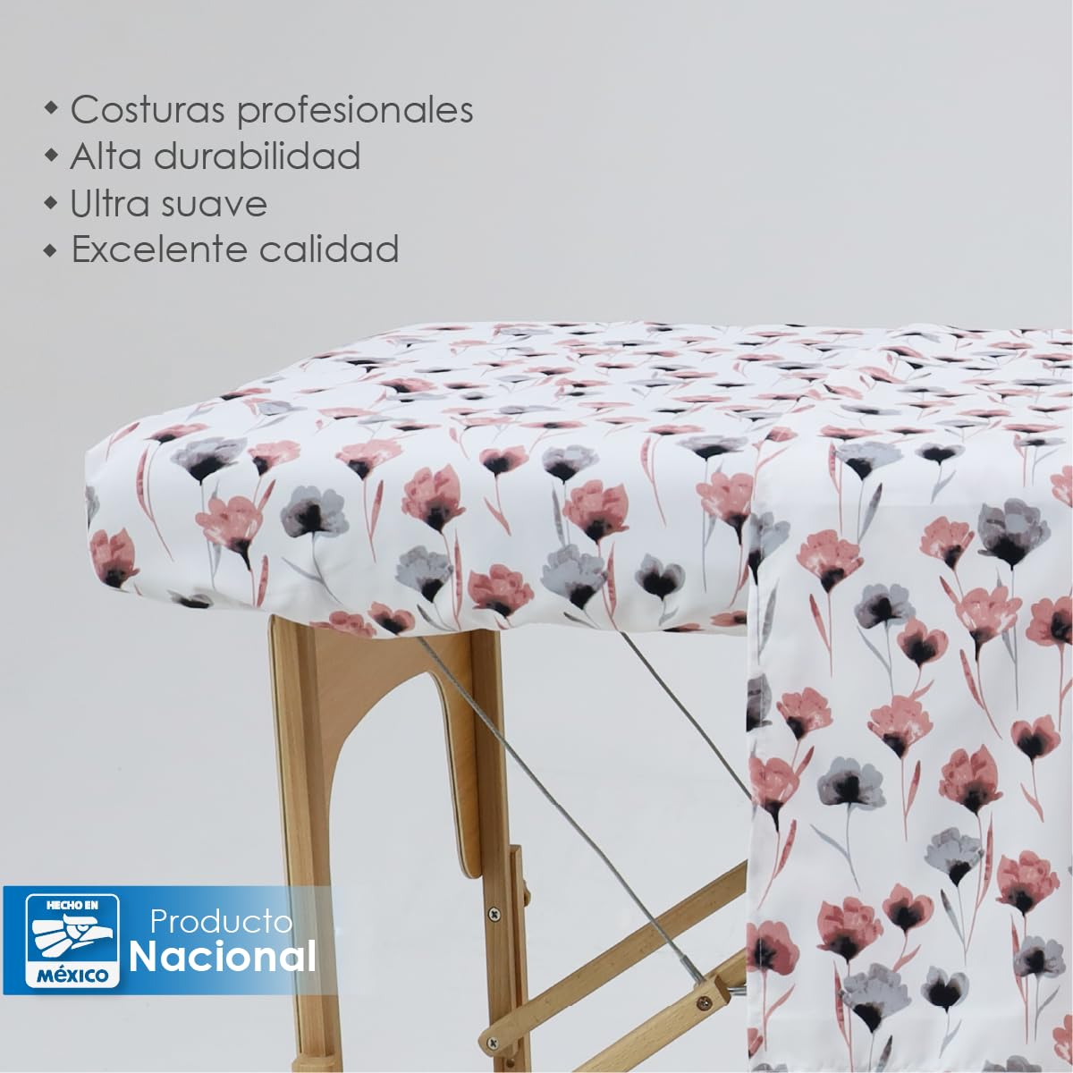 La Nueva Perla Juego Sabana Camilla Masaje Spa Exploracion Microfibra Color (Tulipanes, 1 Juego (2 Piezas))