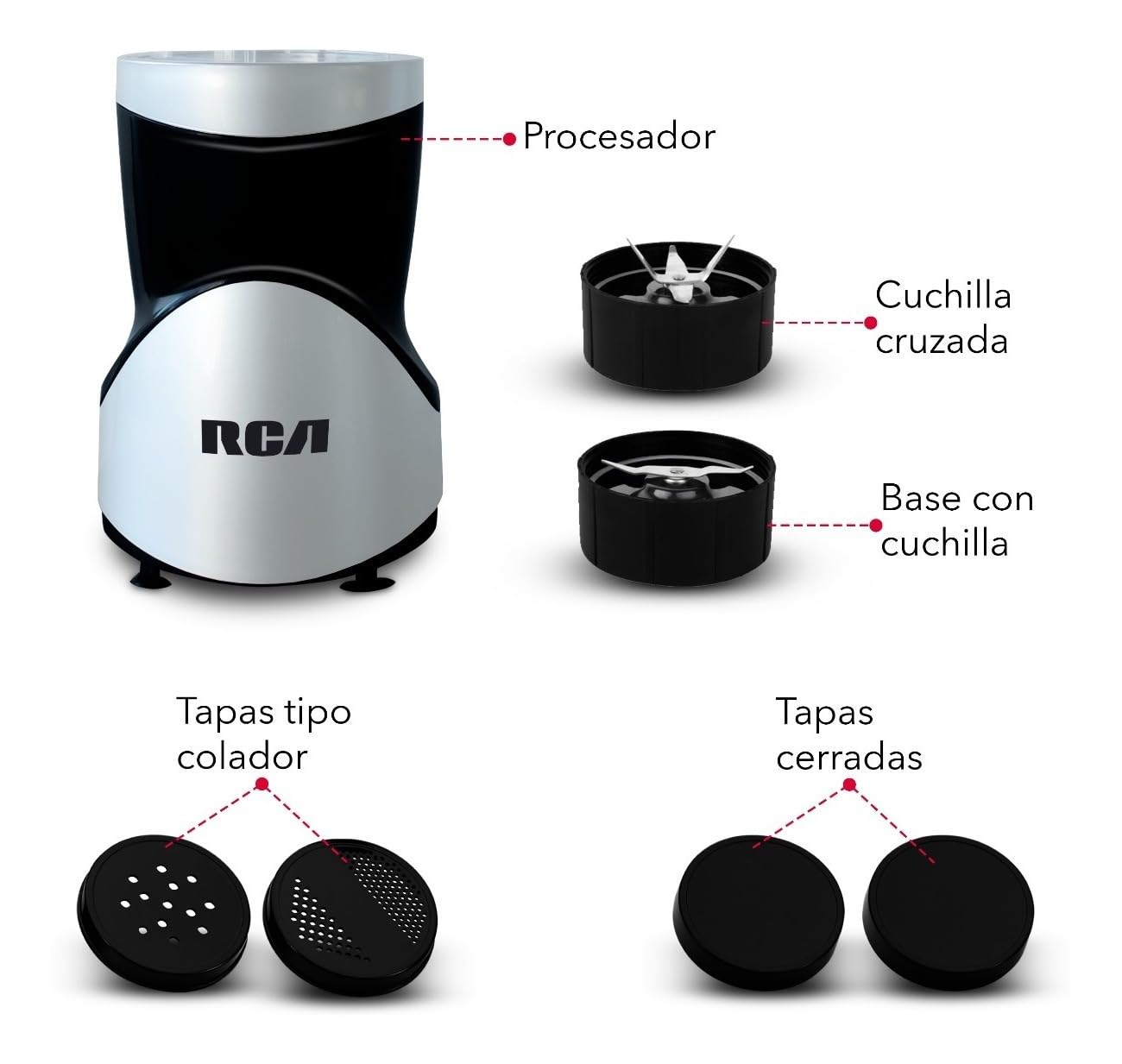 Procesador de Alimentos RCA 4 Tazas RC-3198