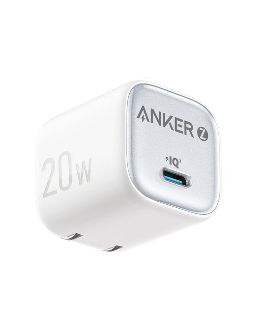 Cargador Rápido Anker Hielo Control de Temperatura Avanzado USB C Tipo Compatible con iPhone y Samsung 20W