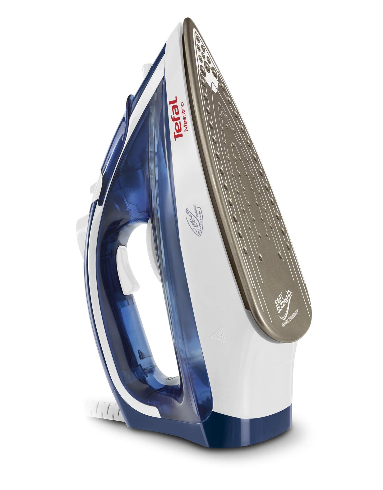 Plancha Tefal Azul Blanco CeramicGlide Vapor-Seco