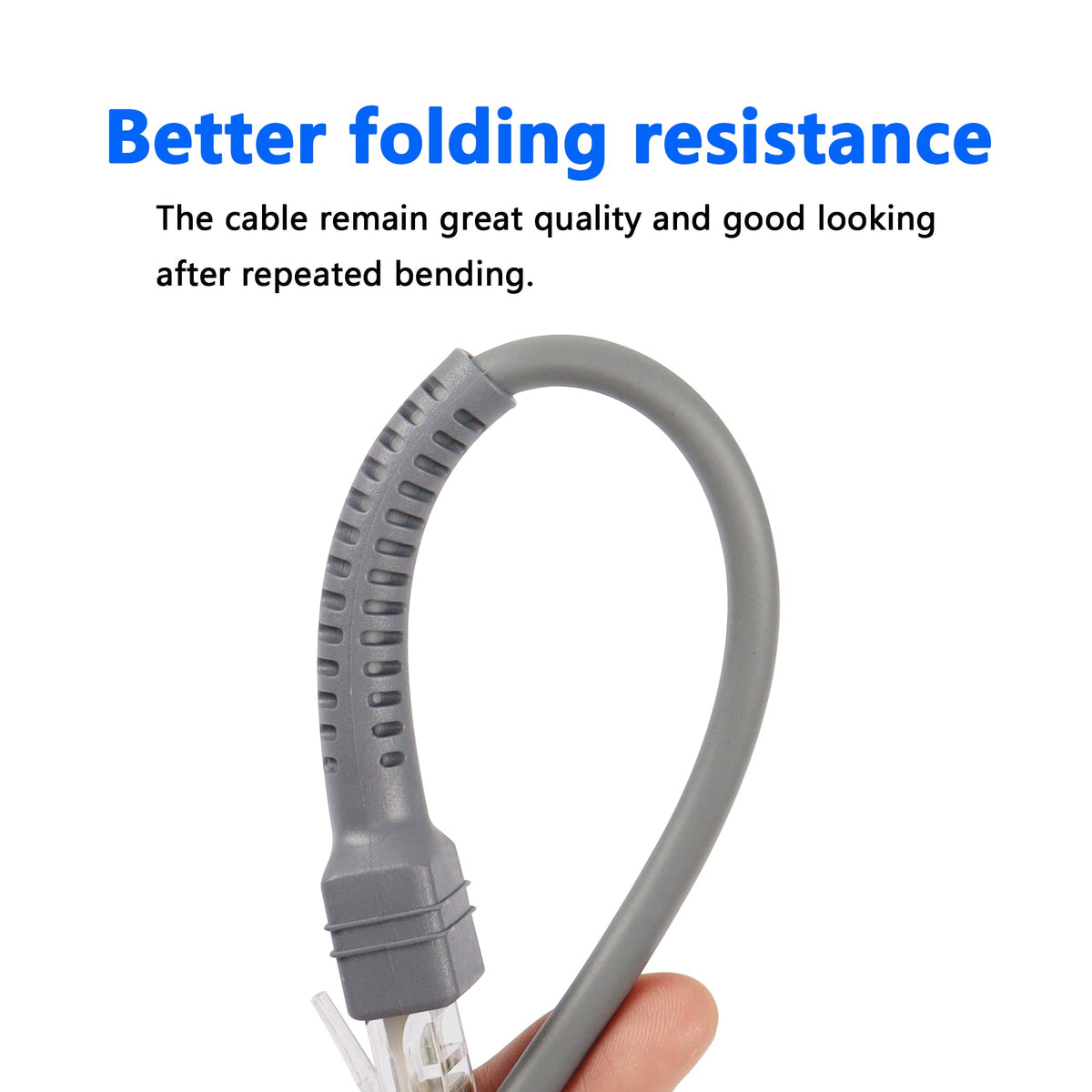 Cable de Extensión Espiral USB a RJ45 SinLoon para Escáner de Código de Barras 3M