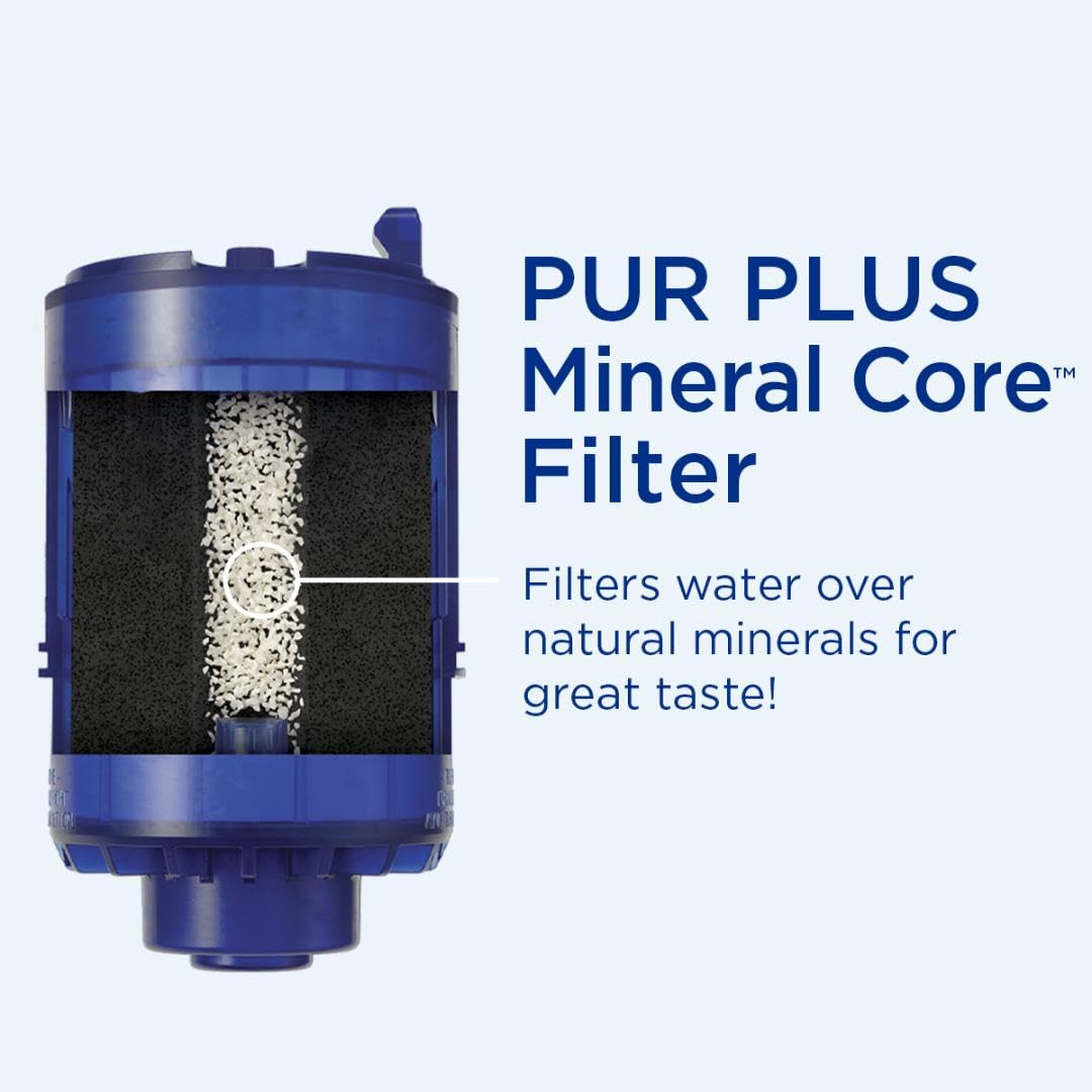 Filtro de Repuesto PUR Azul Potente 3 en 1 con Filtración Mineral Natural y Eliminación de Plomo para Montaje en Llave