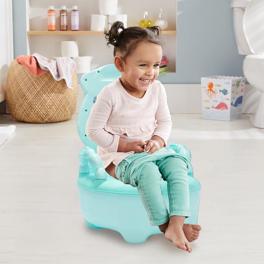 Fishlead Baño Entrenador Niño, Bañito Entrenador para Bebés con Asiento Acojinado, Inodoro de Entrenamiento, Bacinica para Bebés de Etapa de Desarrollo en Adelante, con Bacinica Extraíble