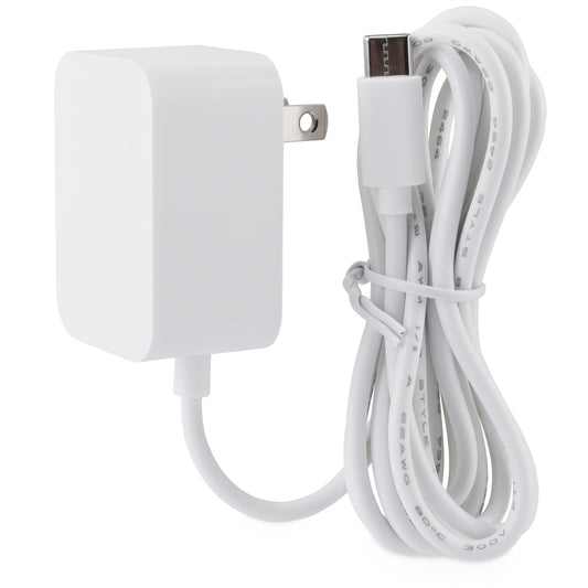 LEFXMOPHY - Cargador para monitor de bebé, visualización de mano, 5 V, cable de alimentación UL con cable blanco de 5 pies (no para cámara)