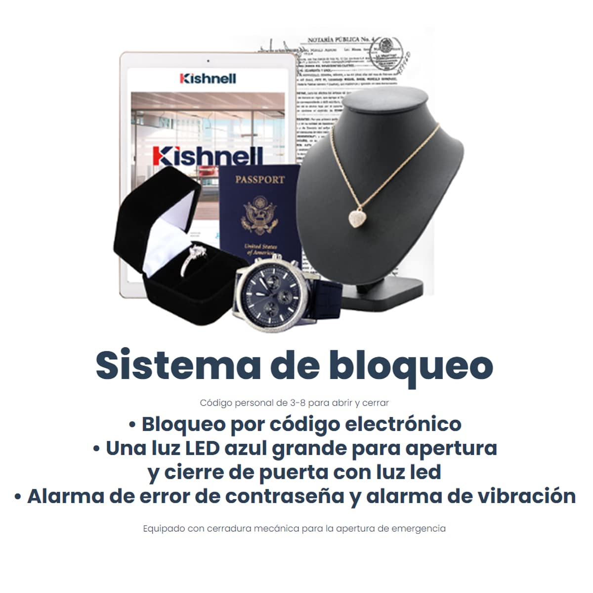 Kishnell | Caja Fuerte Seguridad Electrónica Con Luz Sauer 25EIS
