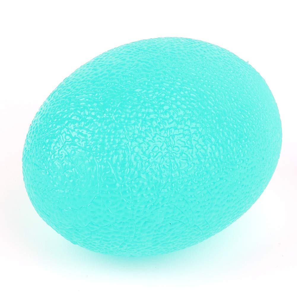 Bola de agarre en forma de huevo, bola de agarre de terapia de masaje de silicona para aliviar el estrés del ejercicio de fuerza de los dedos de la muñeca(12-Verde)