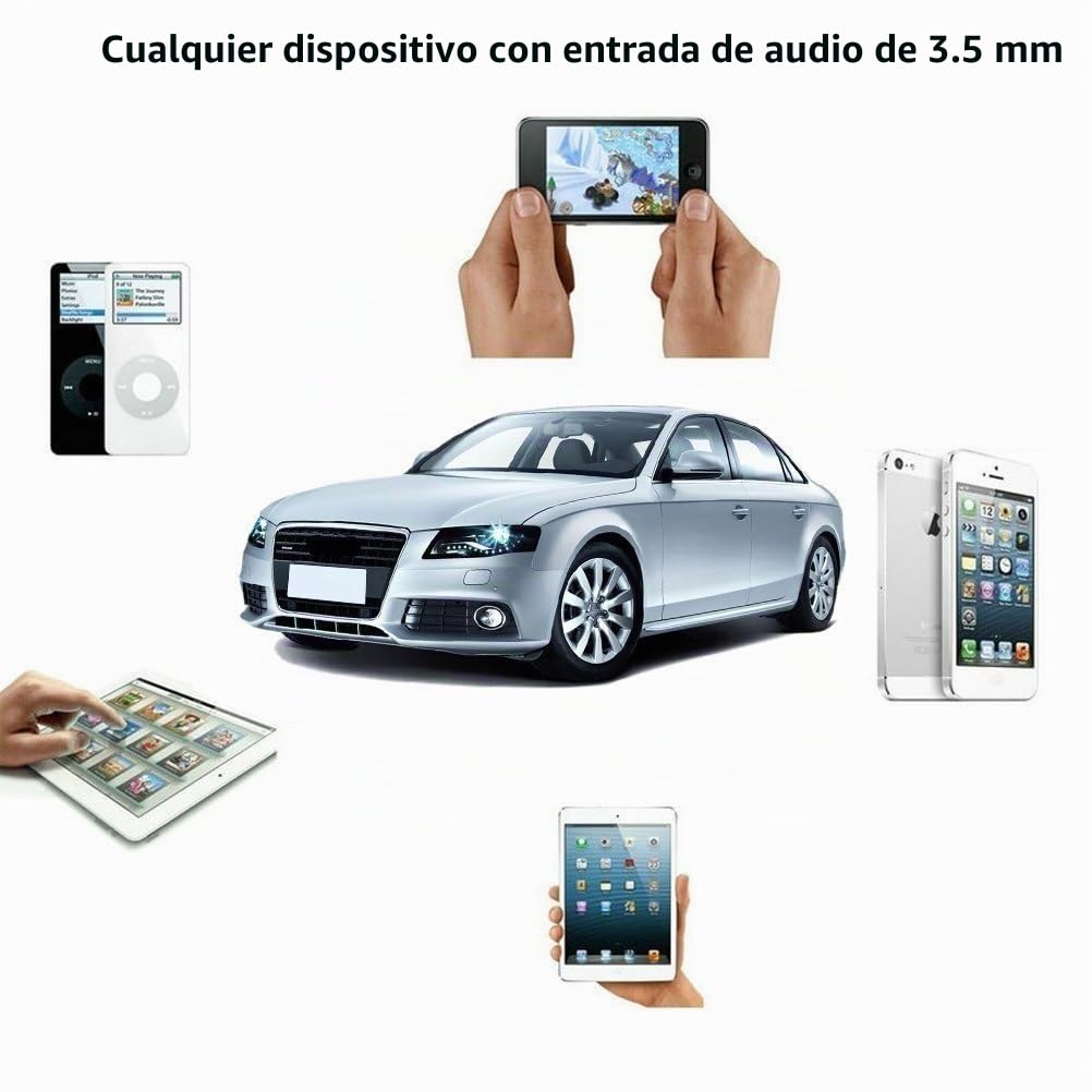 Cable AMI MDI MMI Audi VW 3,5 mm Entrada AUX 6 Pies Extra Largos