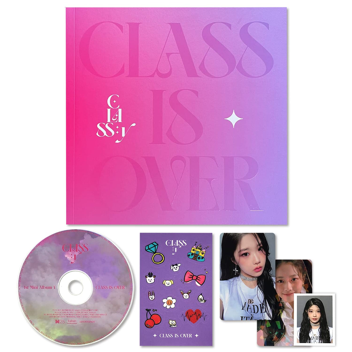 Álbum Clase:y 1er Mini Libro + CD-R + Fotocards Holograma Pegatina ID Card