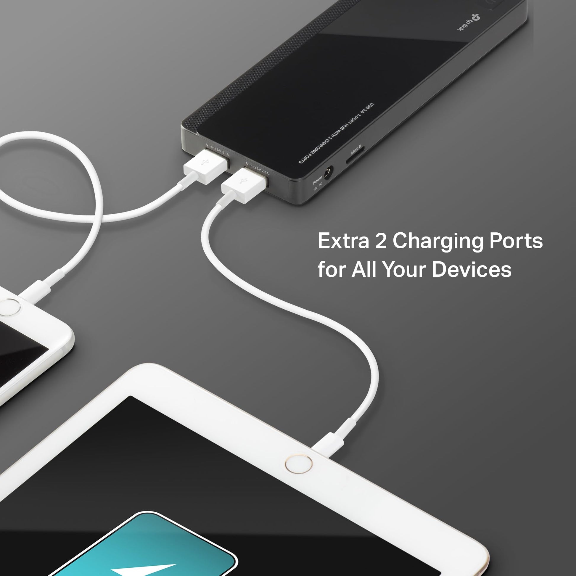 TP-Link UH720 Hub de 7 Puertos USB 3.0 con 2 Puertos Cargadores