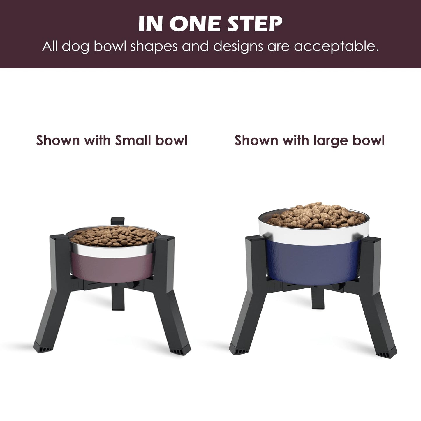 Cuencos Elevados SHAINFUN Ajustables para Perros Medianos